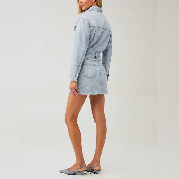 Pistola Nina Long Sleeve Denim Dress - Picture 2 of 10